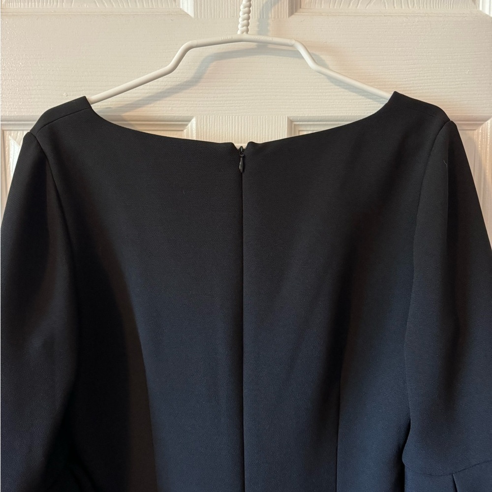 Badgley Mischka Midi Black Dress Women Size 12 - Picture 5 of 8